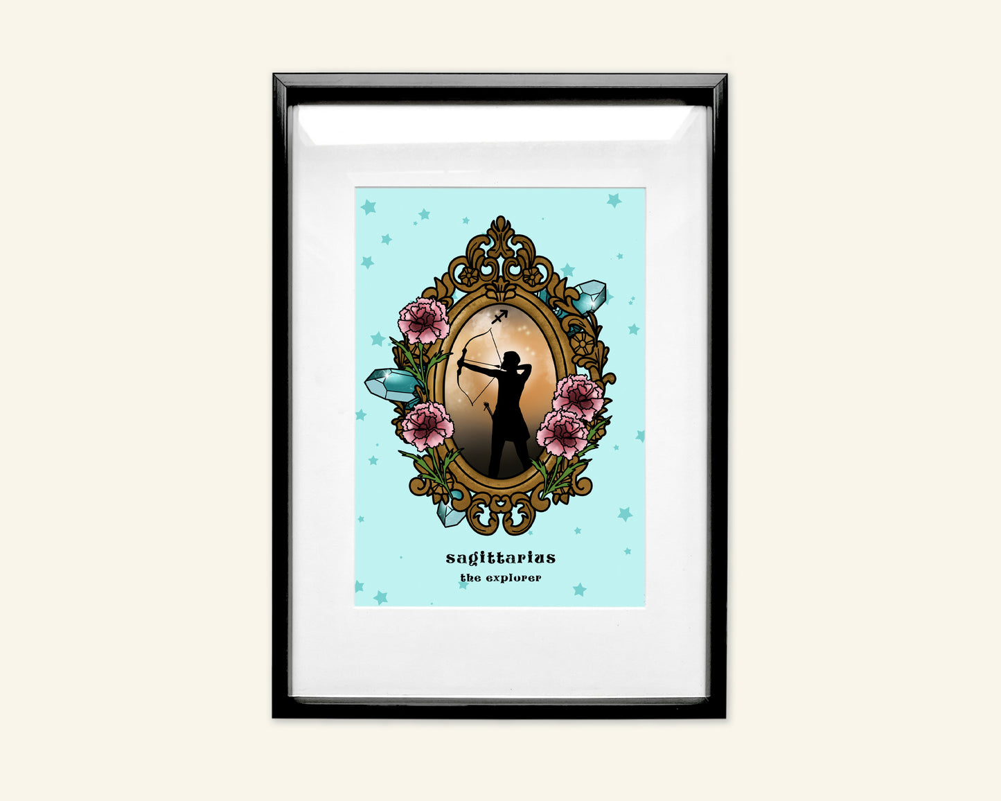 Sagittarius Zodiac Sign Unframed Art Print