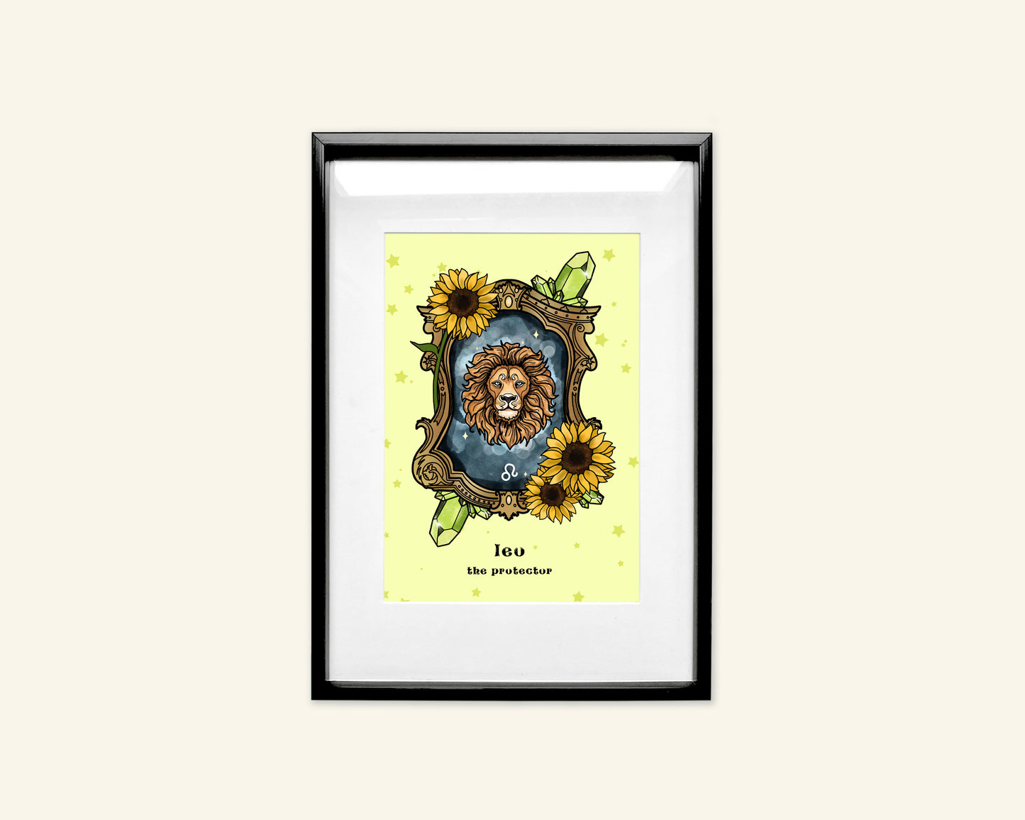 Leo Zodiac Sign Unframed Art Print