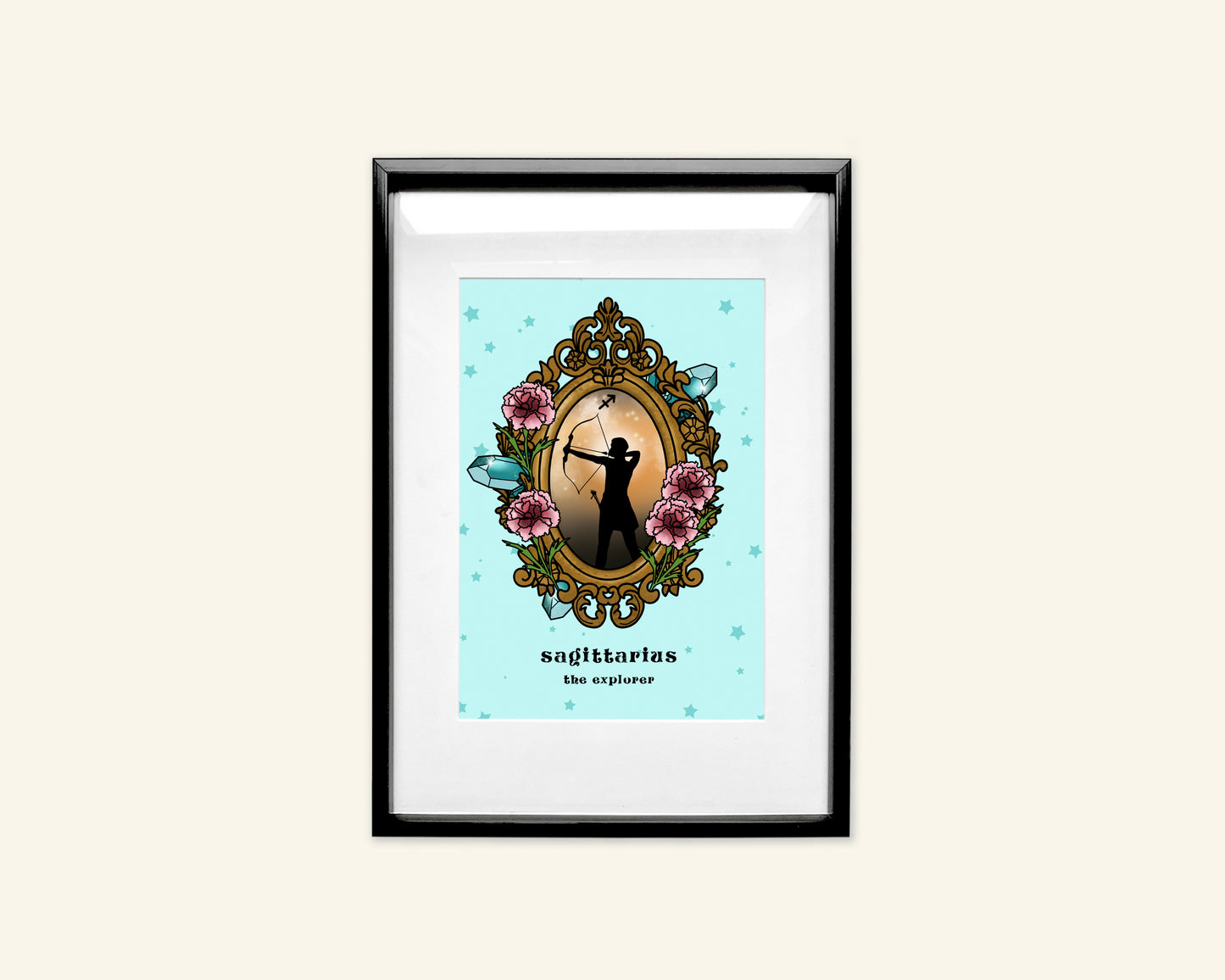 Sagittarius Zodiac Sign Unframed Art Print