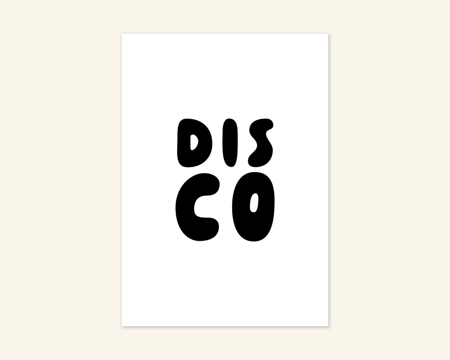Disco Unframed Art Print