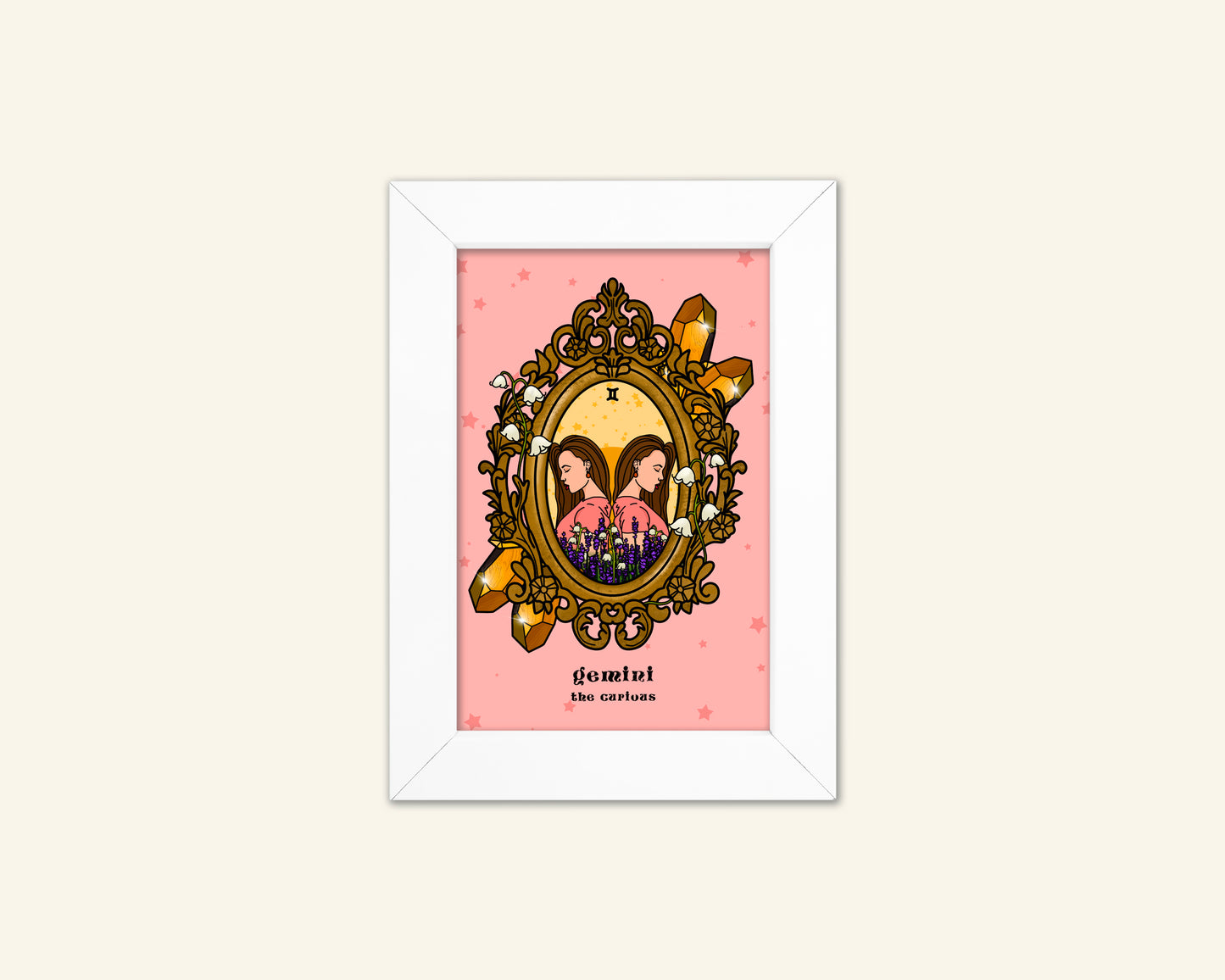Gemini Zodiac Sign Unframed Art Print