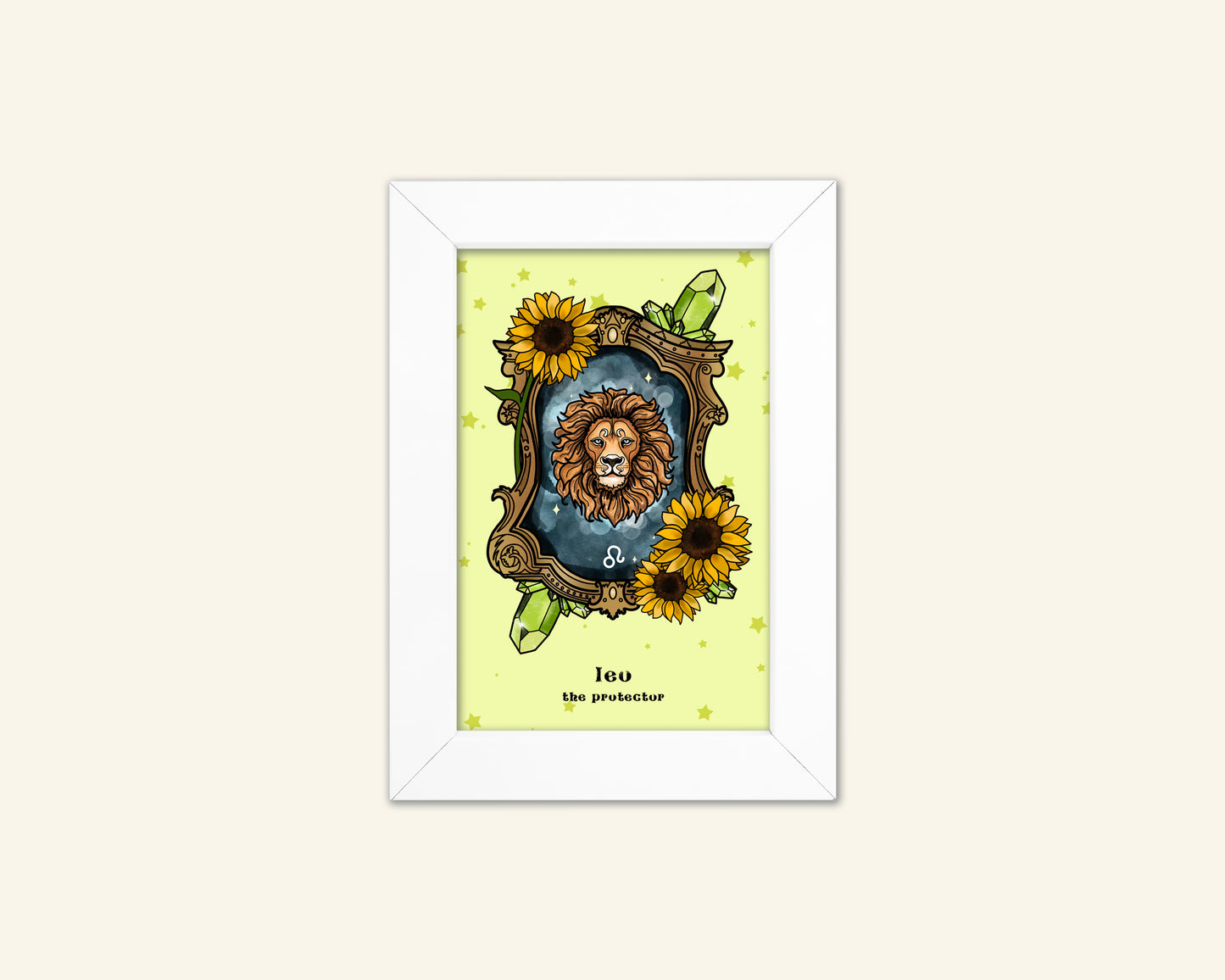 Leo Zodiac Sign Unframed Art Print