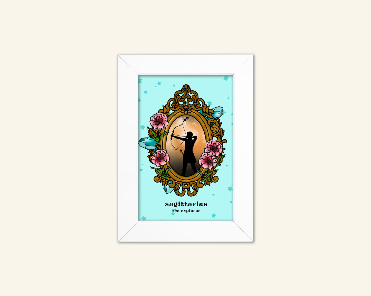Sagittarius Zodiac Sign Unframed Art Print