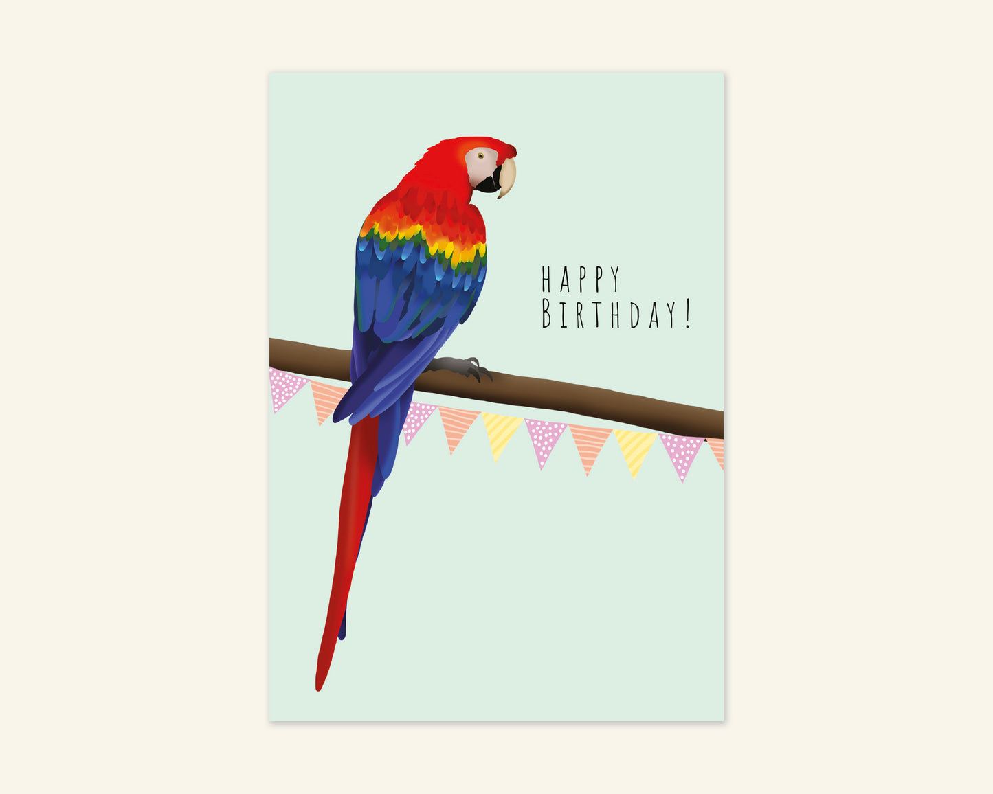 Parrot Happy Birthday Card