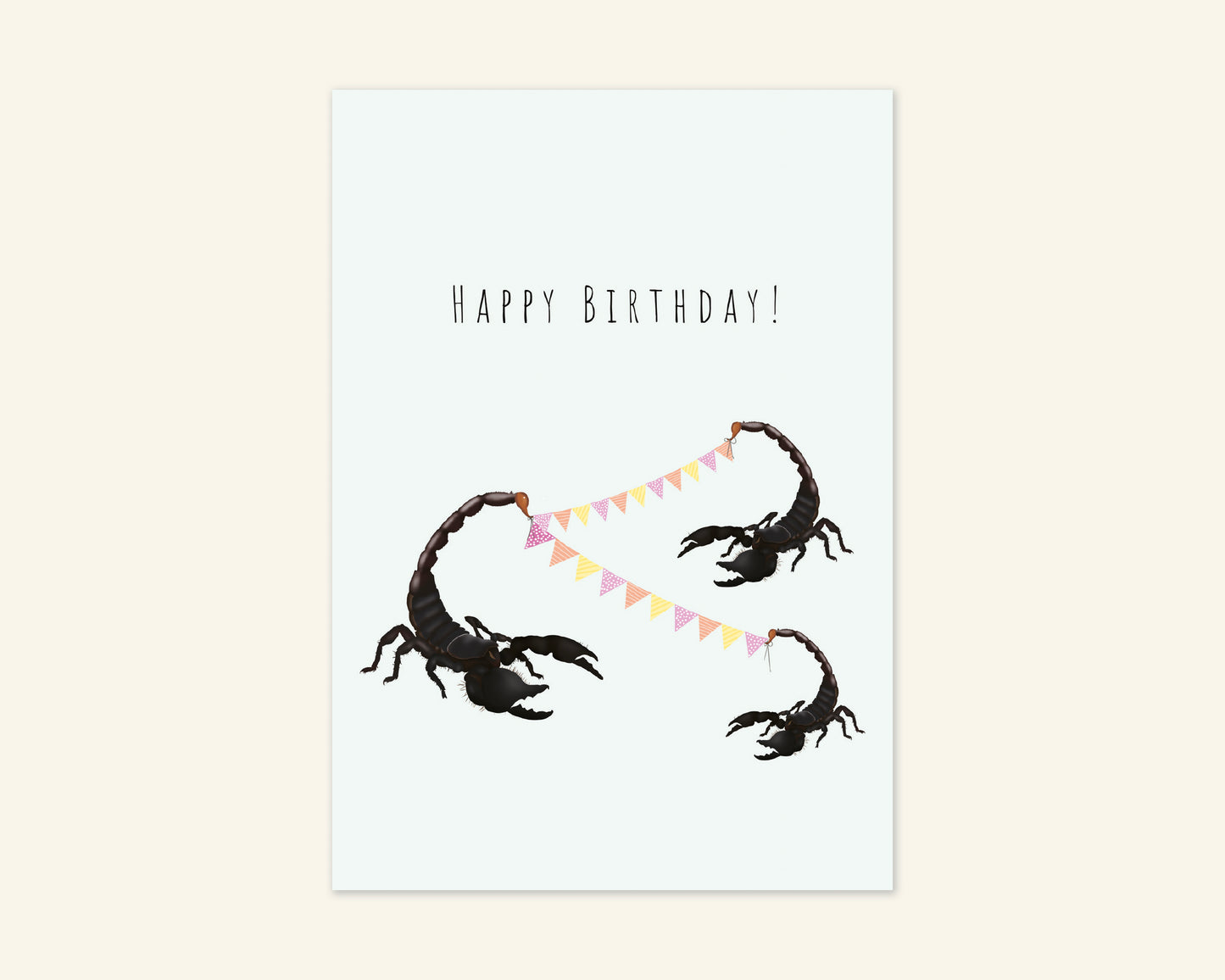 Scorpion Happy Birthday Card
