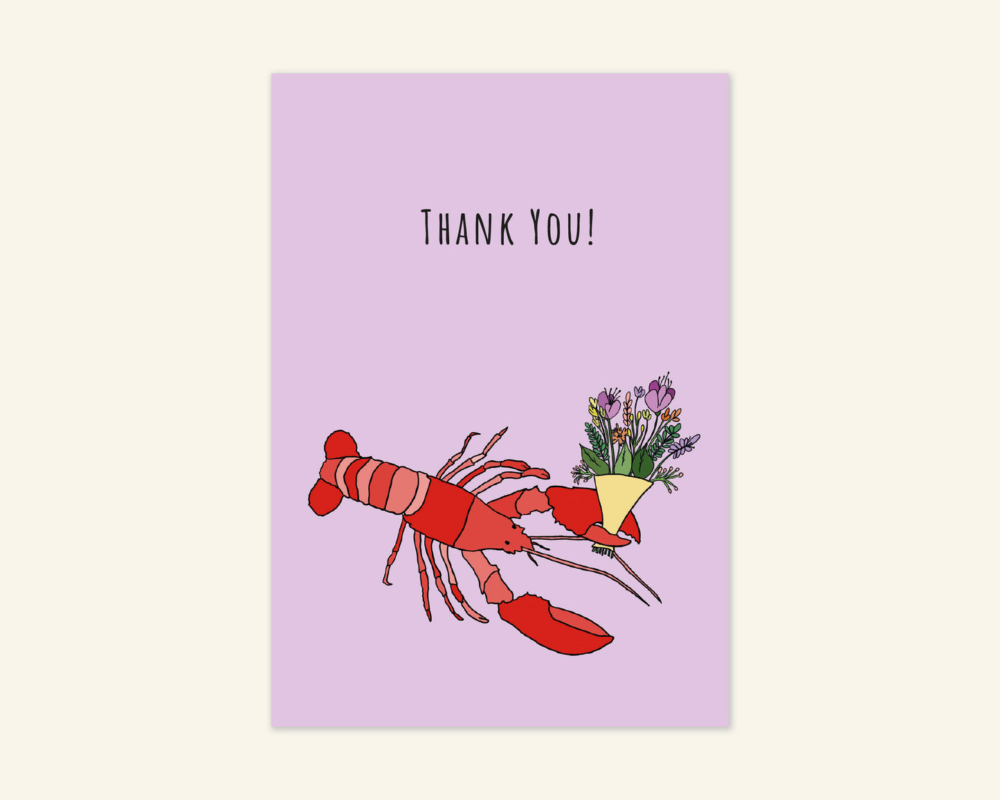 Lobster Thank You Card