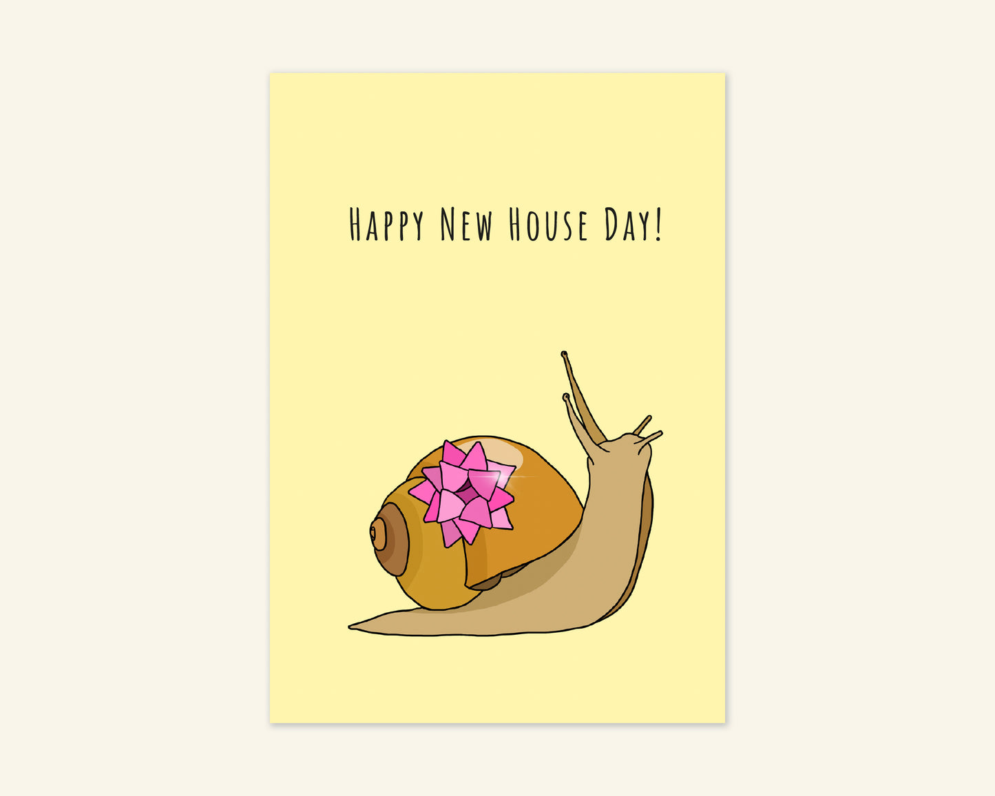 Snail New House Celebration Card