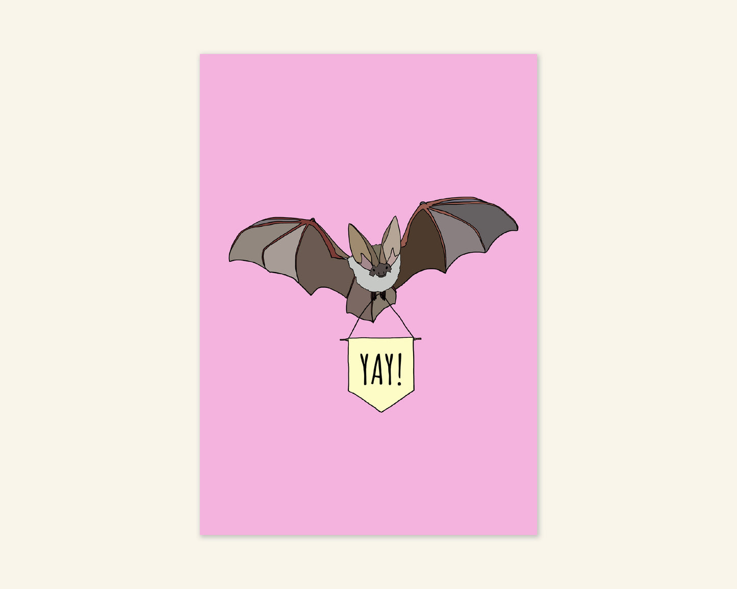 Yay Bat Celebration Card