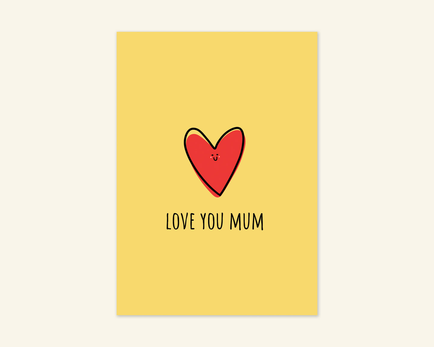 Love You Mum Mother's Day Card