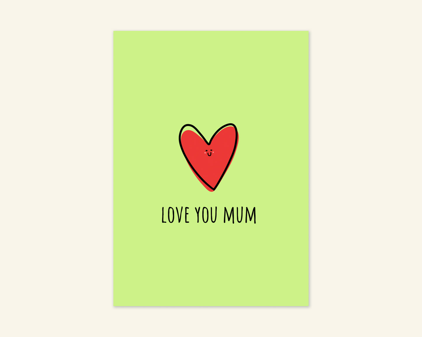 Love You Mum Mother's Day Card