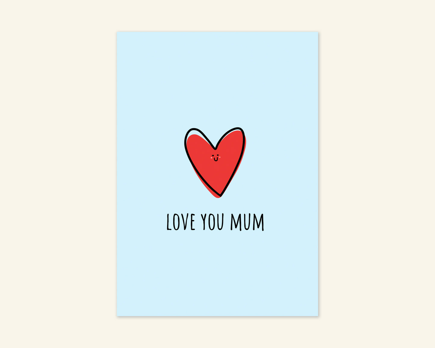 Love You Mum Mother's Day Card