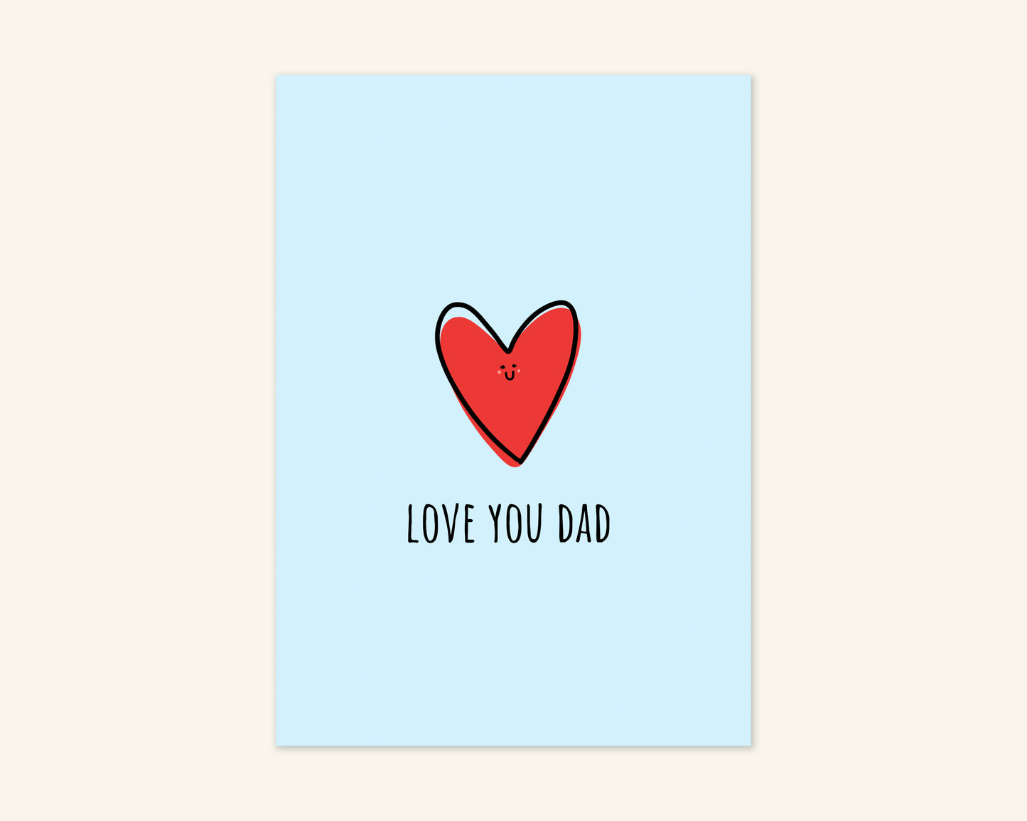 Love You Dad Father's Day Card