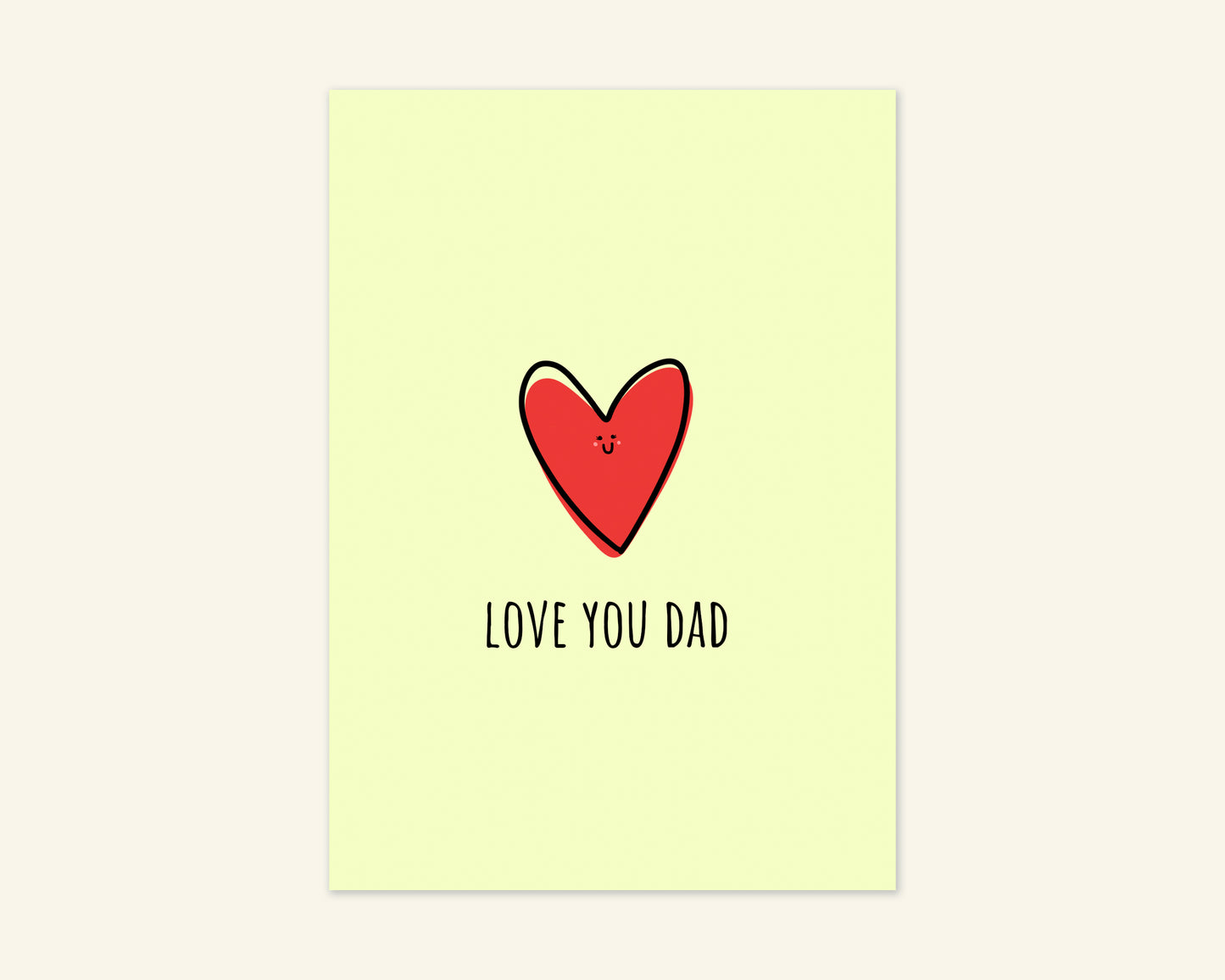 Love You Dad Father's Day Card