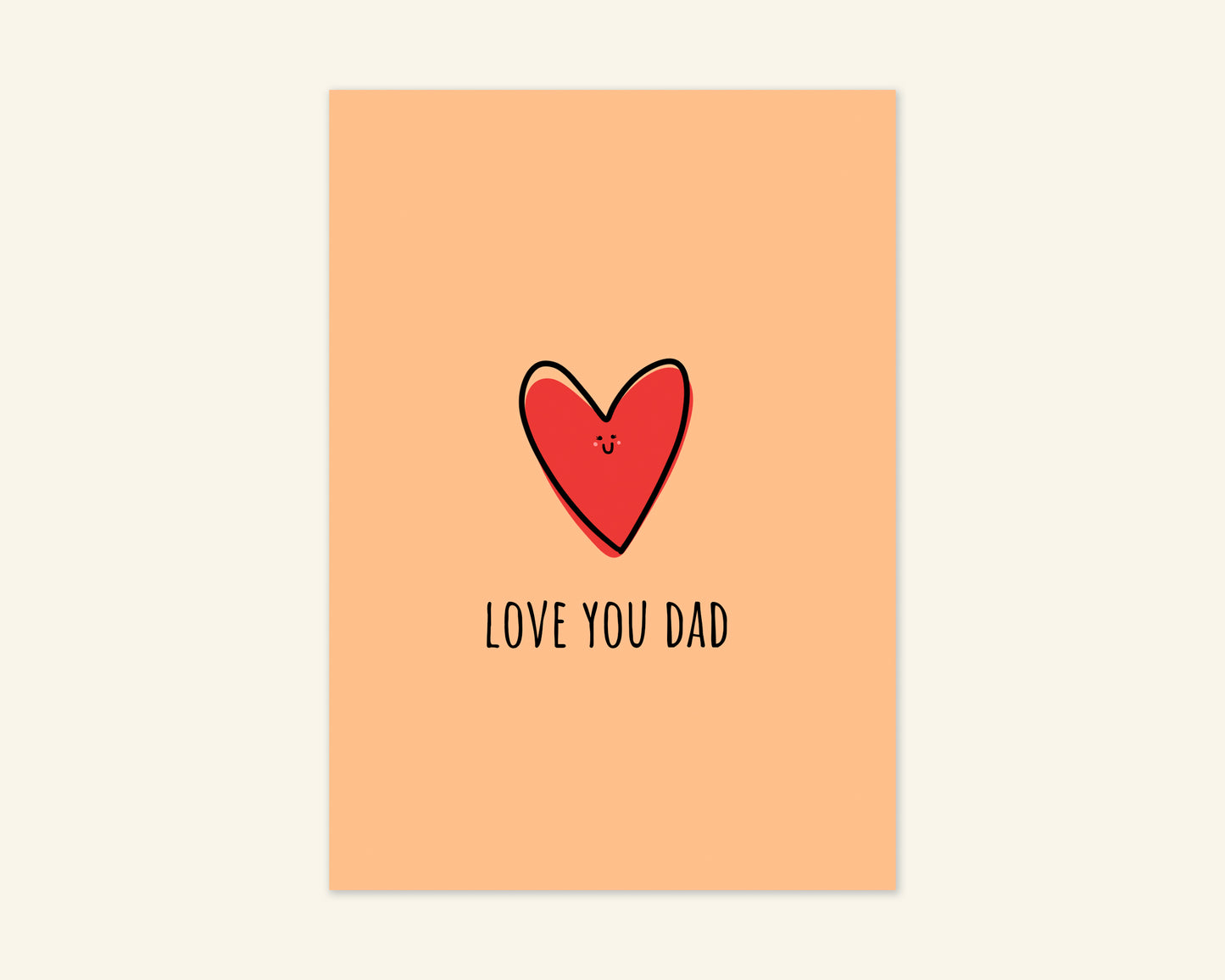 Love You Dad Father's Day Card