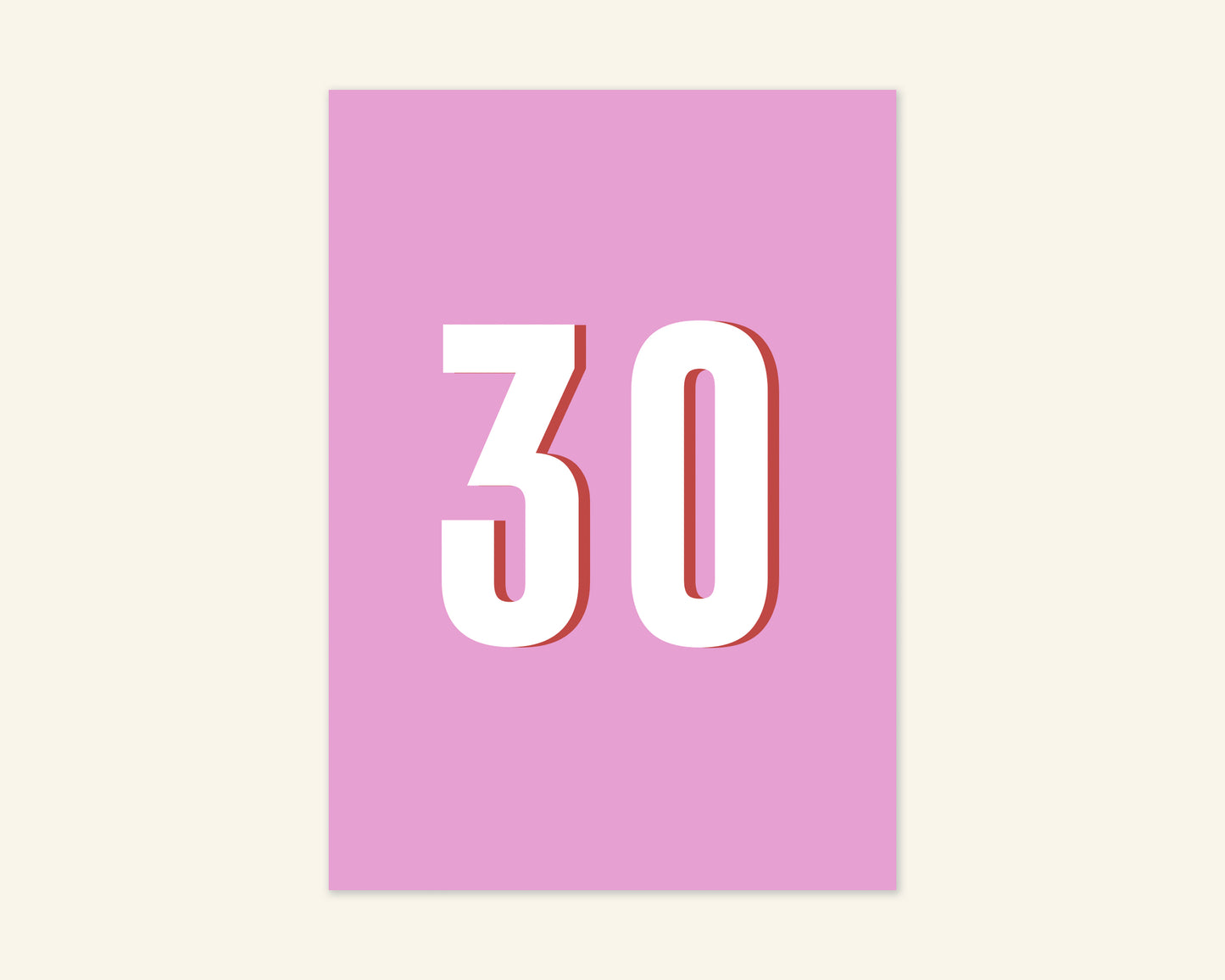 Thirty Birthday Card