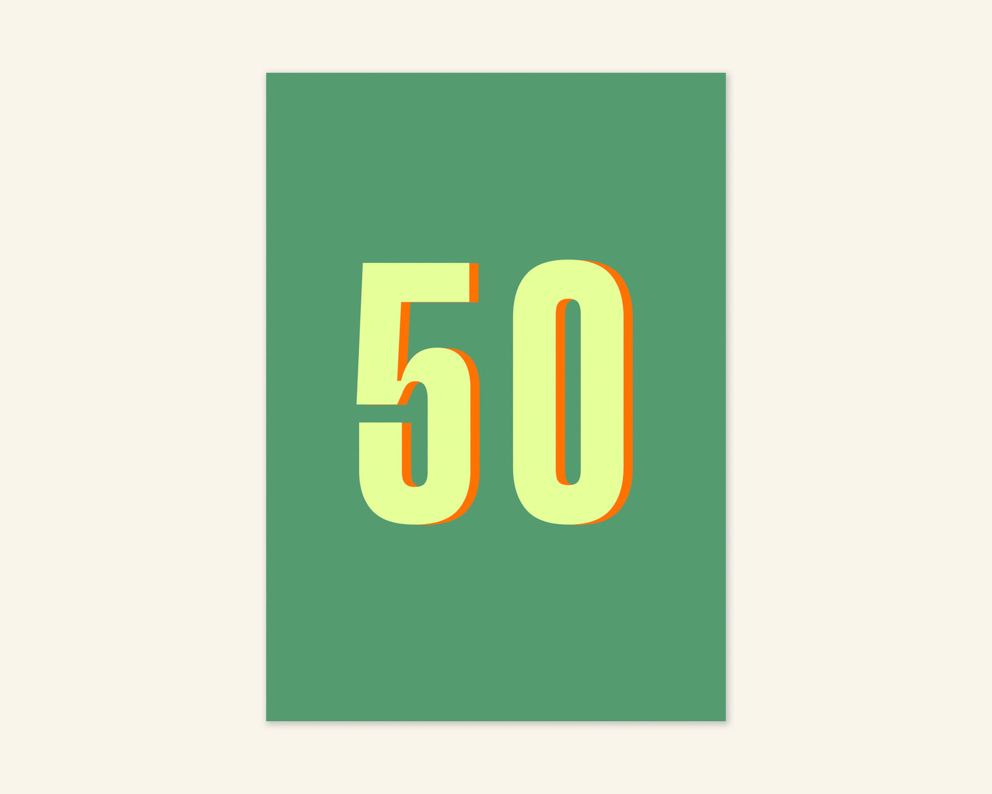 Fifty Birthday Card