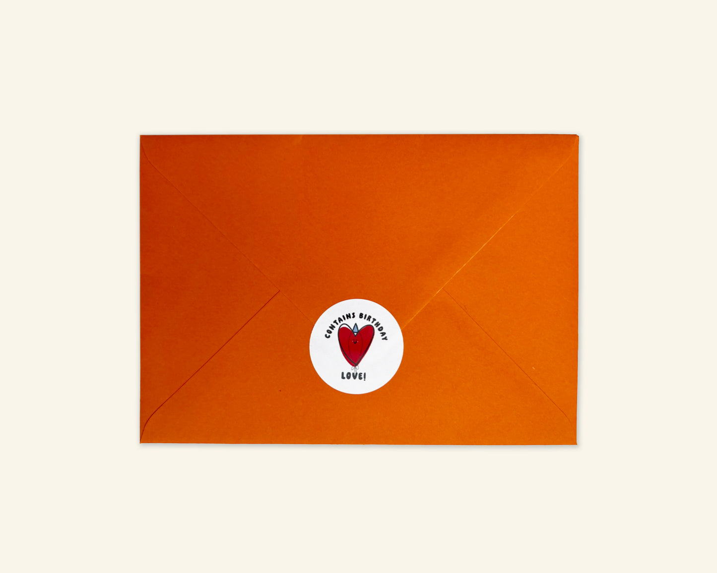 Contains Birthday Love Envelope Seal Stickers