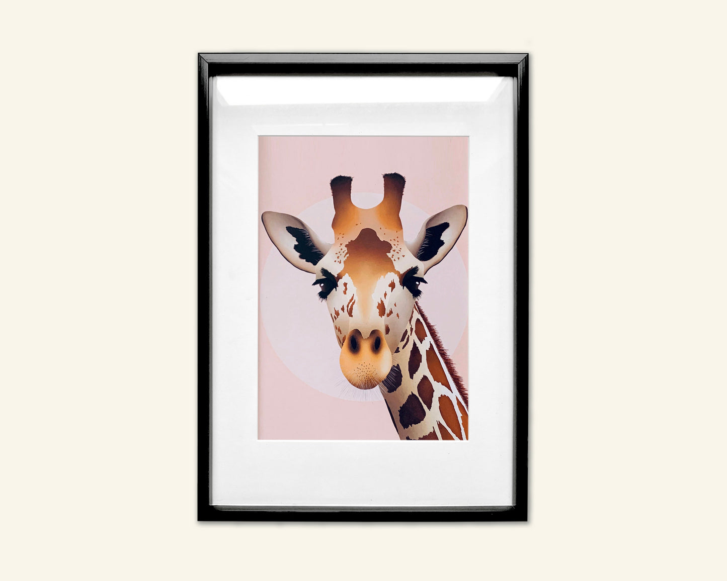 Giraffe A4 Unframed Print