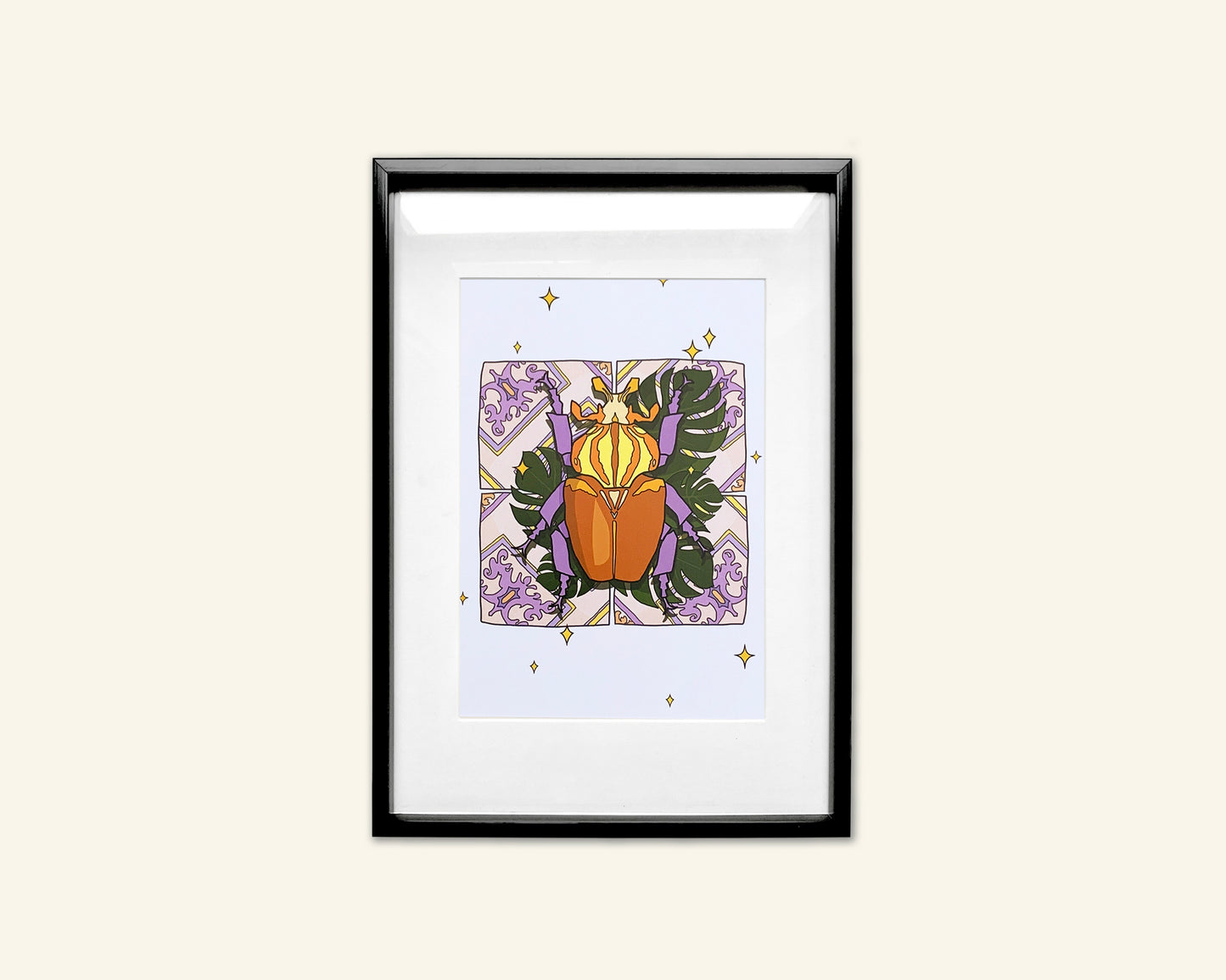 SECONDS (less than perfect) - Beetle Tile A5 Unframed Print