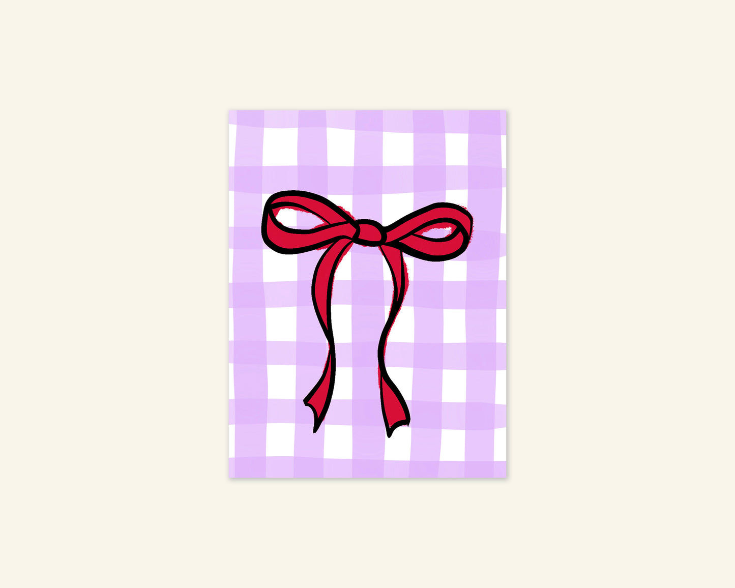 Bow Unframed Art Print