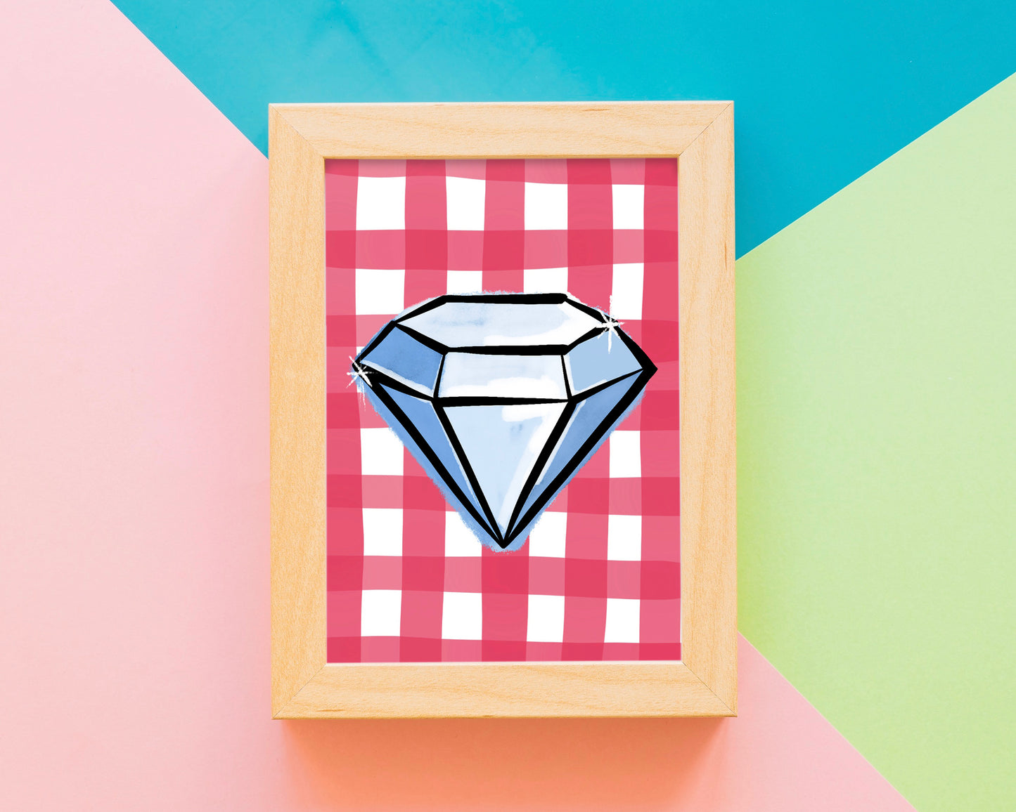 Diamond Unframed Art Print