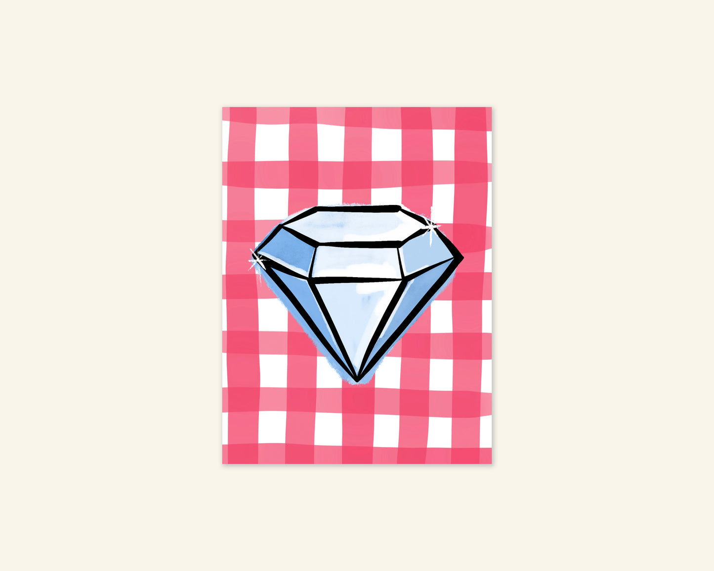 Diamond Unframed Art Print