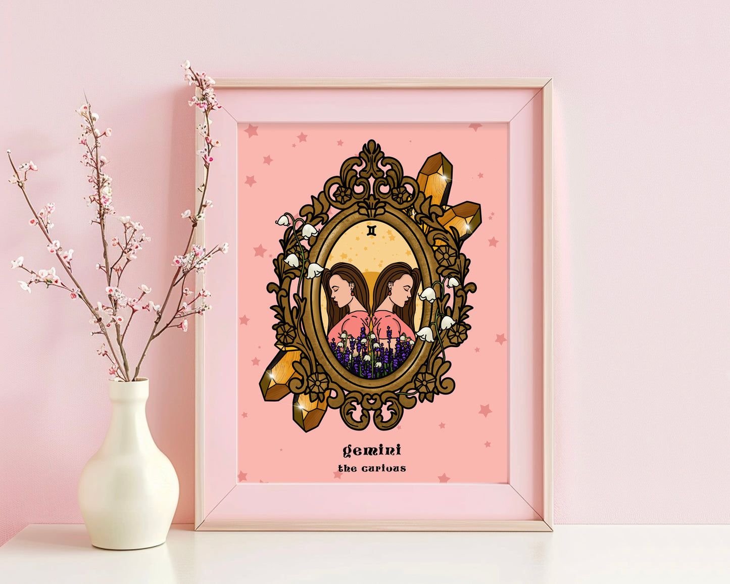 Gemini Zodiac Sign Unframed Art Print