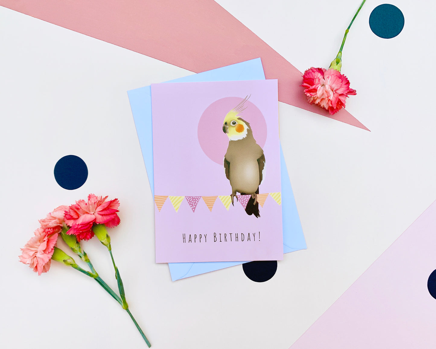 Cockatiel Happy Birthday Card