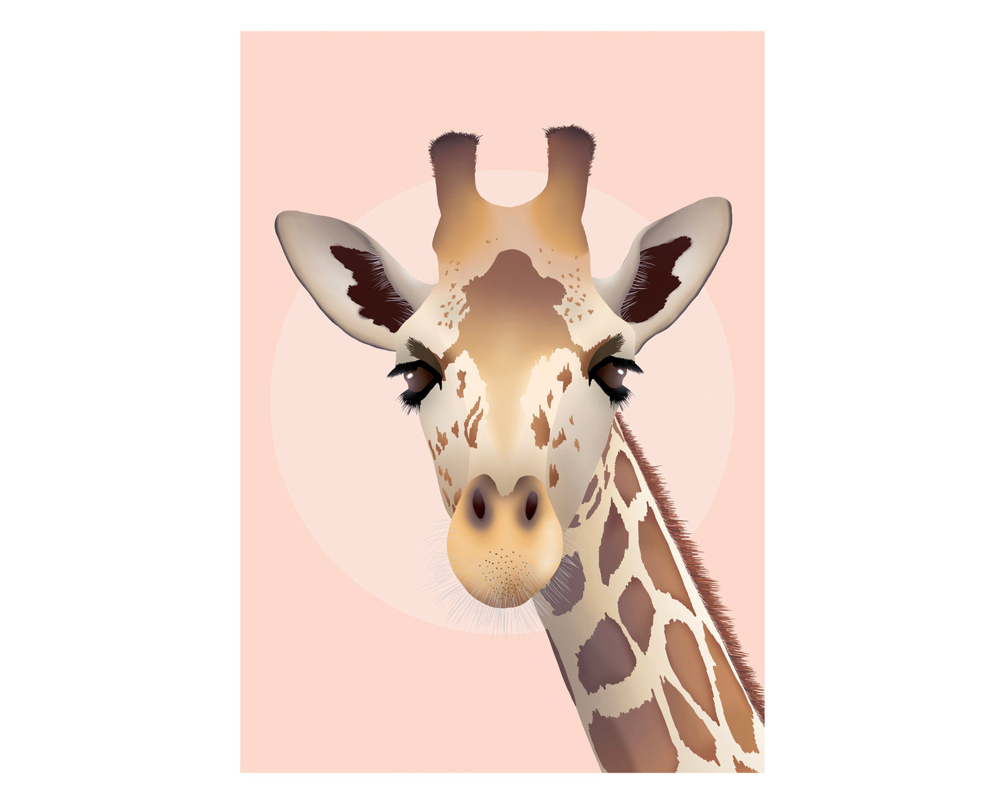 Giraffe A4 Unframed Print