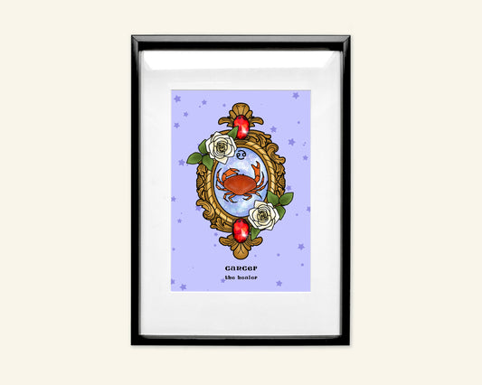 Cancer Zodiac Sign Unframed Art Print