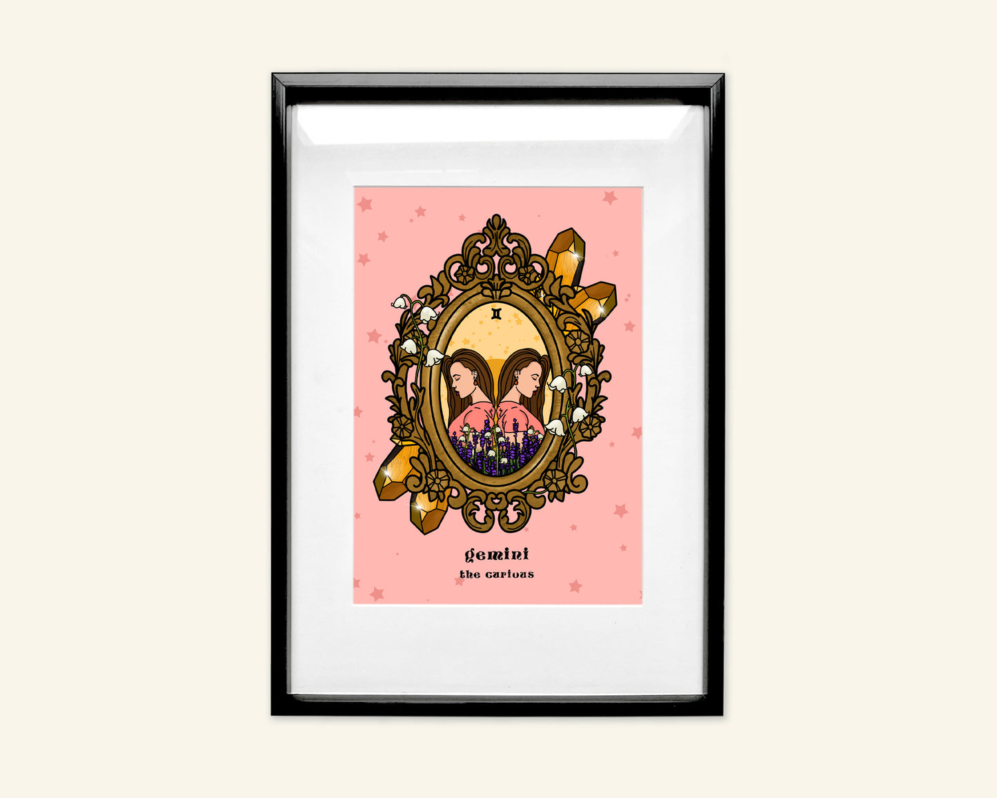 Gemini Zodiac Sign Unframed Art Print