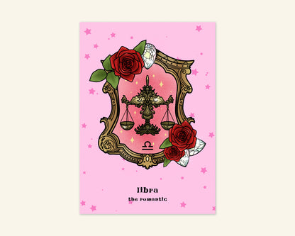 Libra Zodiac Sign Unframed Art Print