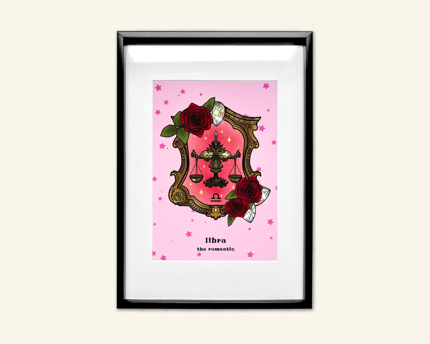 Libra Zodiac Sign Unframed Art Print