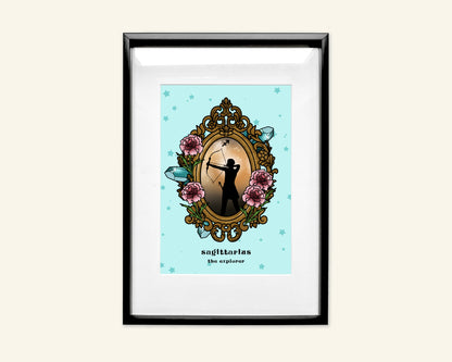 Sagittarius Zodiac Sign Unframed Art Print