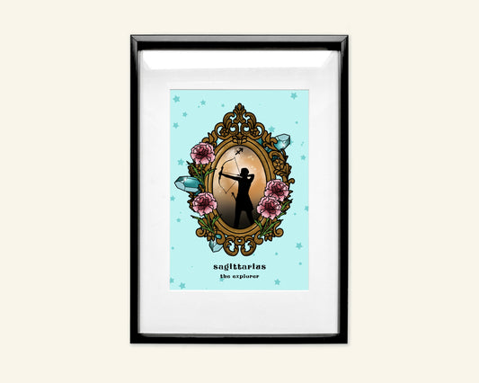 Sagittarius Zodiac Sign Unframed Art Print