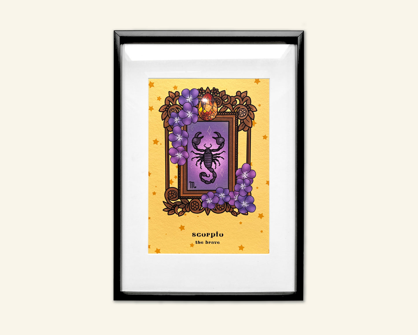 Scorpio Zodiac Sign Unframed Art Print