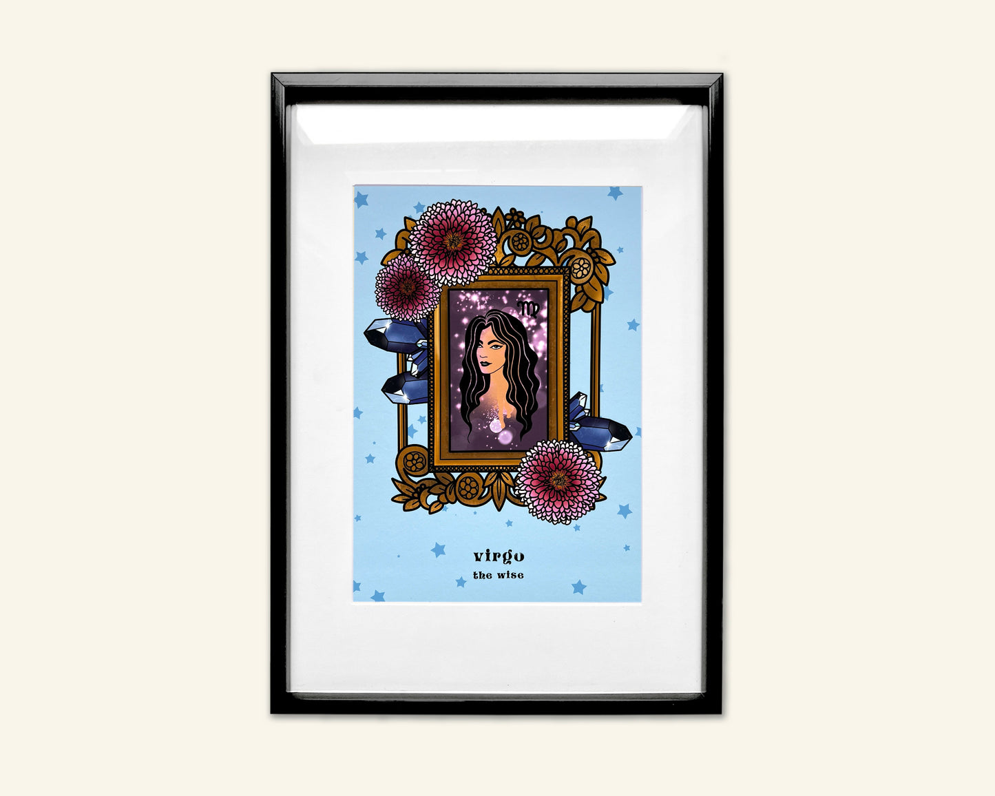 Virgo Zodiac Sign Unframed Art Print