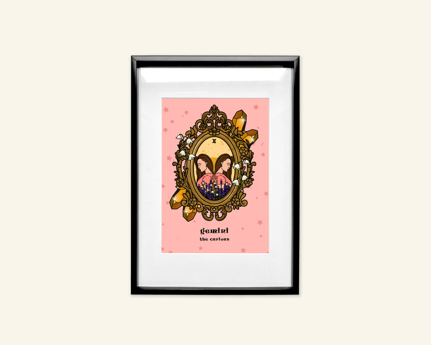 Gemini Zodiac Sign Unframed Art Print