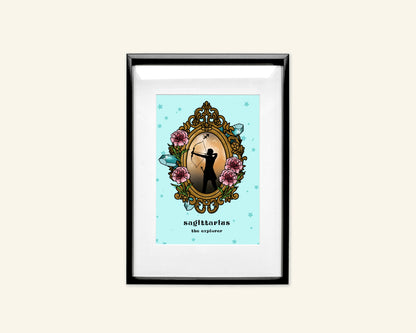 Sagittarius Zodiac Sign Unframed Art Print