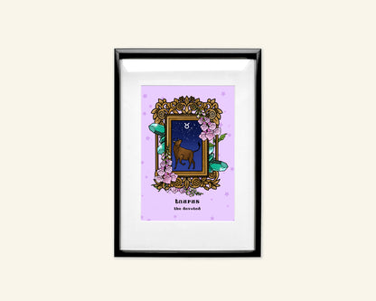 Taurus Zodiac Sign Unframed Art Print