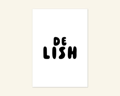 Delish Unframed Art Print