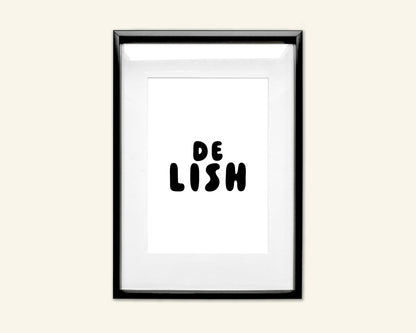 Delish Unframed Art Print