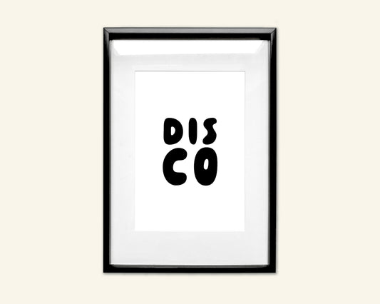 Disco Unframed Art Print
