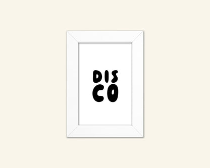 Disco Unframed Art Print