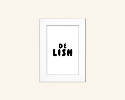 Delish Unframed Art Print