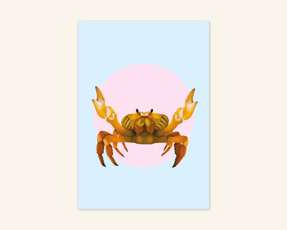 Blank Crab Celebration Card