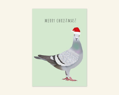 Pigeon Merry Christmas Card