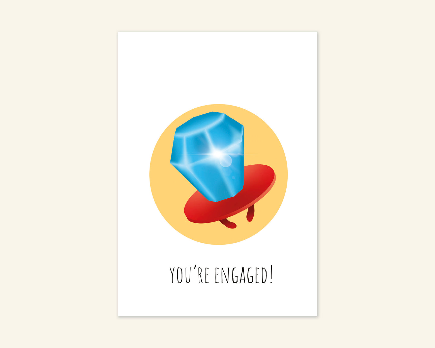 You're Engaged Ringpop Card