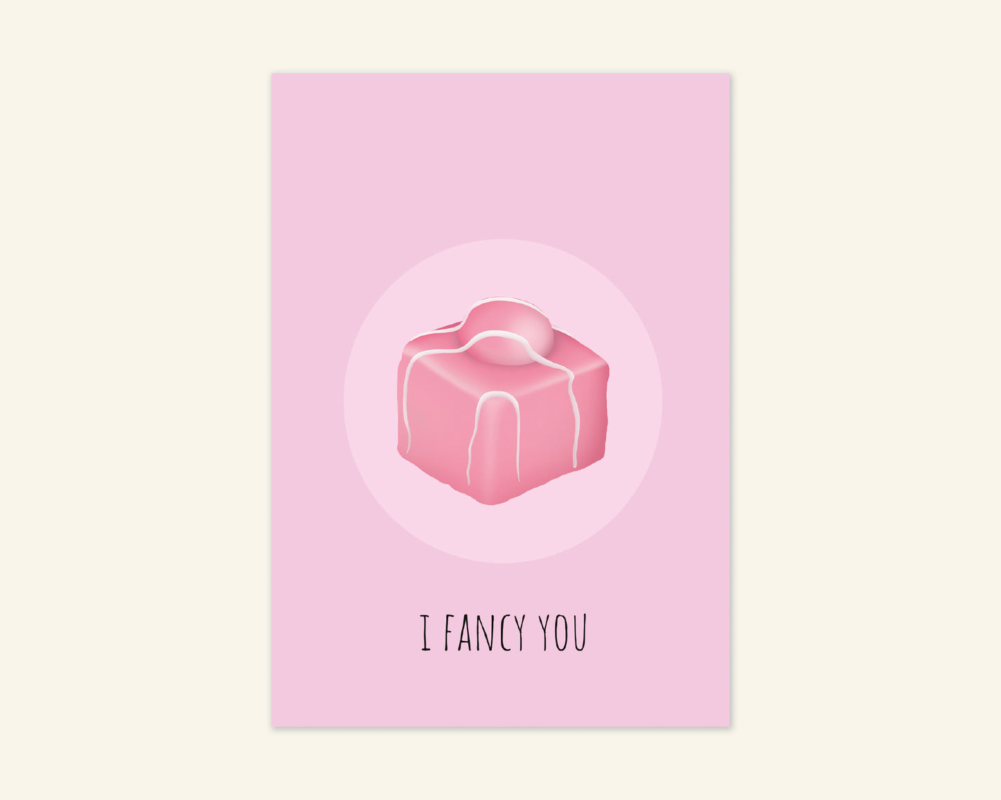 I Fancy You Valentines Day Cake Card