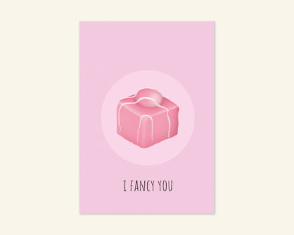 I Fancy You Valentines Day Cake Card